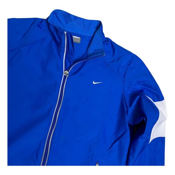 NIKE Running Blue Lightweight Activewear Windbreaker Jacket Girls Large - Picture 5 of 7